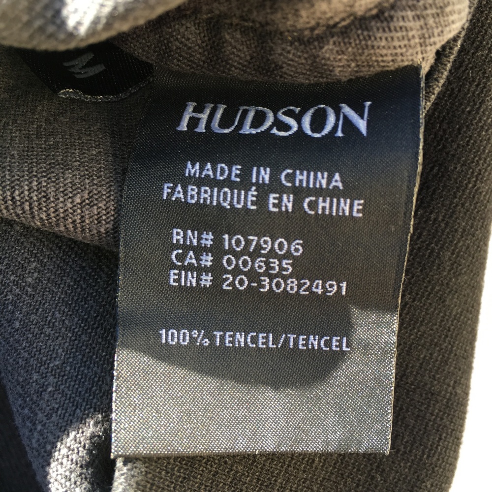 Hudson Nova Varsity Jacket black tencel medium - Picture 6 of 8